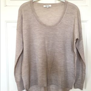 Madewell lightweight oatmeal sweater